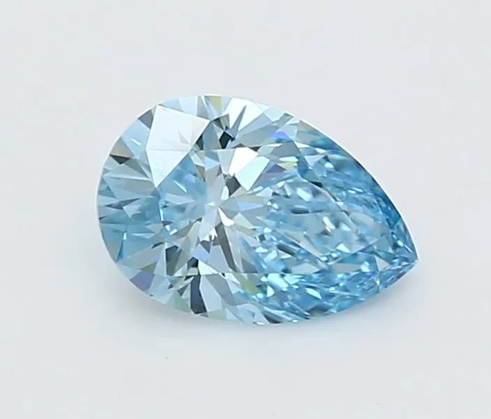 1.21ct Pear Lab Grown Diamond (Colour Fancy Vivid Blue, Clarity VVS1, IGI Certified)