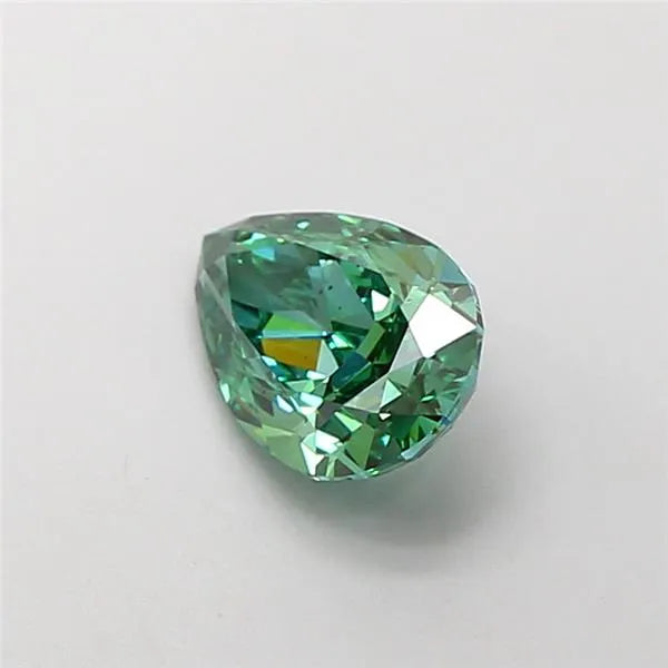 1.21ct Pear Lab Grown Diamond (Colour Fancy Vivid Green, Clarity VS2, IGI Certified)