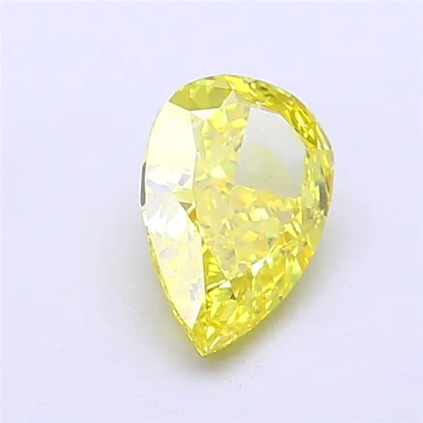 1.21ct Pear Lab Grown Diamond (Colour Fancy Vivid Yellow, Clarity IF, IGI Certified)