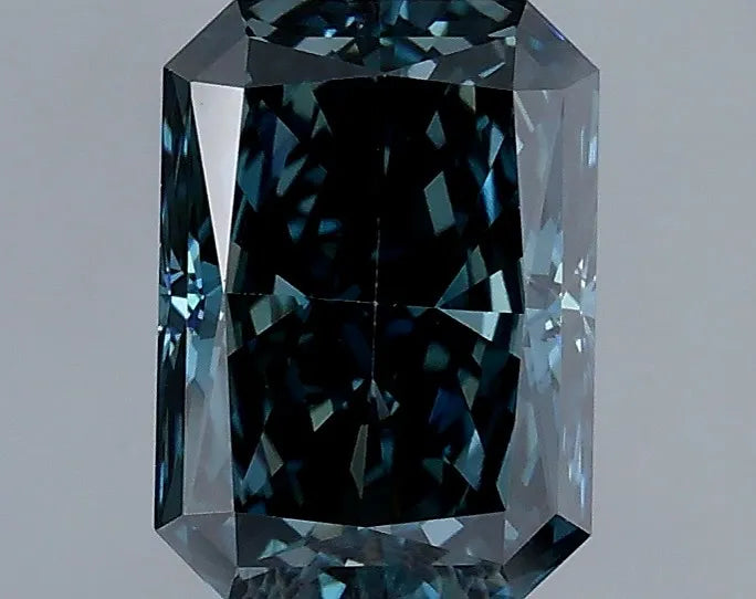 1.21ct Radiant Lab Grown Diamond (Colour Fancy Deep Greenish Blue, Clarity VVS1, Cut VG, IGI Certified)