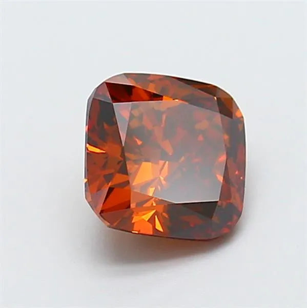 1.22ct Cushion modified Lab Grown Diamond (Colour Fancy Deep Orange, Clarity VS1, IGI Certified)