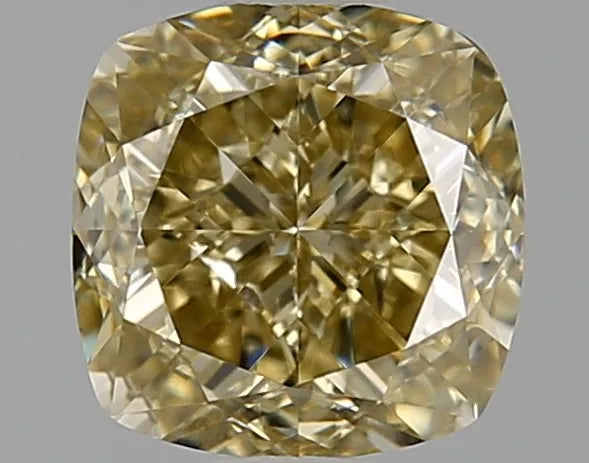 1.22ct Cushion modified Natural Diamond (Colour Fancy Yellow, Clarity VVS1, GIA Certified)