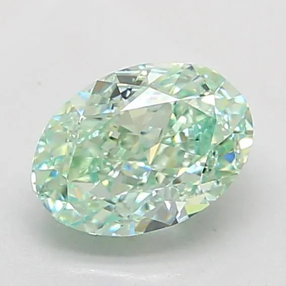 1.22ct Oval Lab Grown Diamond (Colour Fancy Intense Green, Clarity VVS2, IGI Certified)