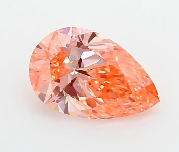1.22ct Pear Lab Grown Diamond (Colour Fancy Vivid Pink, Clarity VVS1, IGI Certified)