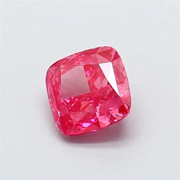 1.23ct Cushion modified Lab Grown Diamond (Colour Fancy Vivid Pink, Clarity VVS2, IGI Certified)