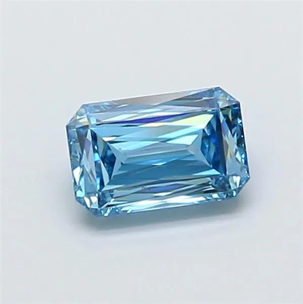 1.23ct Radiant Lab Grown Diamond (Colour Fancy Vivid Blue, Clarity VVS2, IGI Certified)