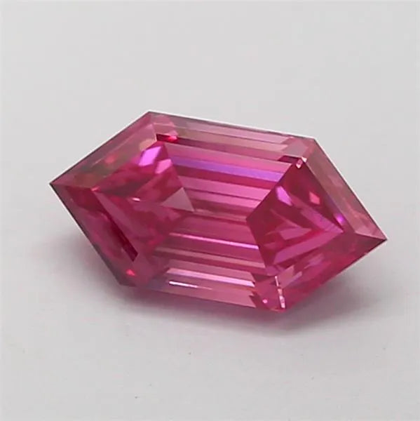 1.24ct Emerald Lab Grown Diamond (Colour Fancy Vivid Pink, Clarity VS1, Uncertified)