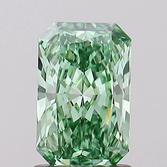 1.24ct Radiant Lab Grown Diamond (Colour Fancy Vivid Green, Clarity IF, IGI Certified)