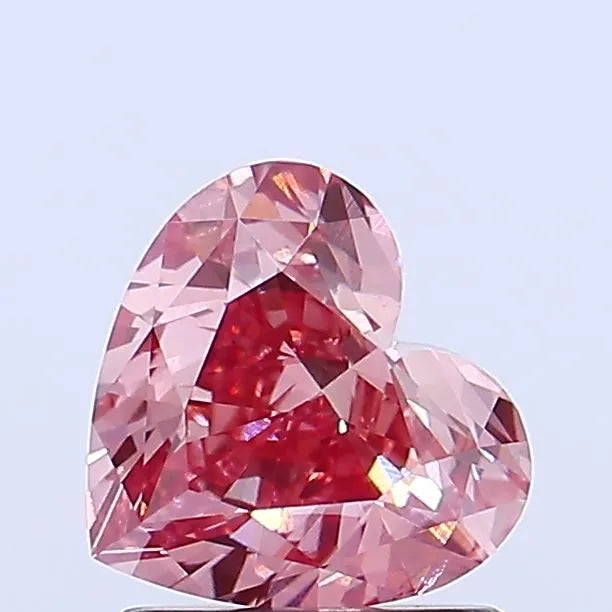 1.26ct Heart Lab Grown Diamond (Colour Fancy Intense Pink, Clarity VS1, Uncertified)