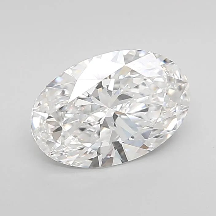 1.26ct Oval Lab Grown Diamond (Colour D, Clarity IF, Cut EX, IGI Certified)