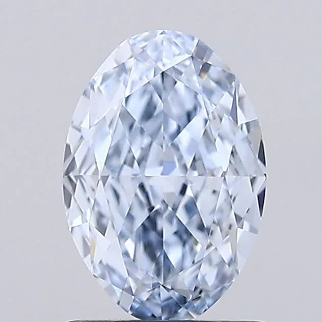 1.26ct Oval Lab Grown Diamond (Colour Fancy Blue, Clarity VVS1, IGI Certified)