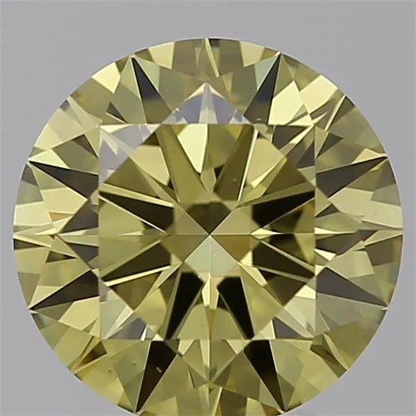 1.26ct Round Lab Grown Diamond (Colour Fancy Intense Yellow, Clarity VS1, Cut GD, IGI Certified)