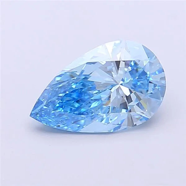 1.27ct Pear Lab Grown Diamond (Colour Fancy Blue, Clarity VVS2, Uncertified)