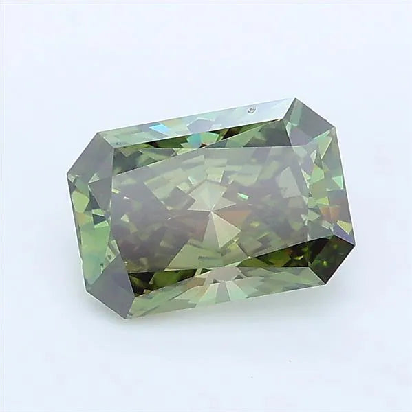 1.28ct Radiant Lab Grown Diamond (Colour Fancy Deep Green, Clarity VS1, IGI Certified)