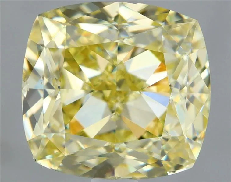 1.31ct Cushion brilliant Natural Diamond (Colour Fancy Light Yellow, Clarity VS2, GIA Certified)