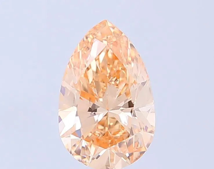 1.31ct Pear Lab Grown Diamond (Colour Fancy Light Brown, Clarity VS2, IGI Certified)