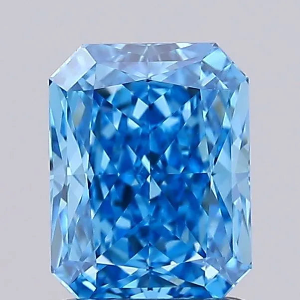 1.31ct Radiant Lab Grown Diamond (Colour Fancy Vivid Blue, Clarity VVS2, IGI Certified)