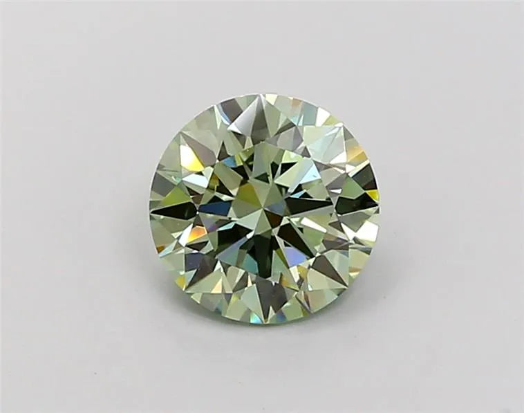 1.31ct Round Lab Grown Diamond (Colour Fancy Intense Green, Clarity VS1, Cut ID, IGI Certified)