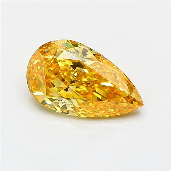 1.32ct Pear Lab Grown Diamond (Colour Fancy Vivid Yellow, Clarity VS1, IGI Certified)