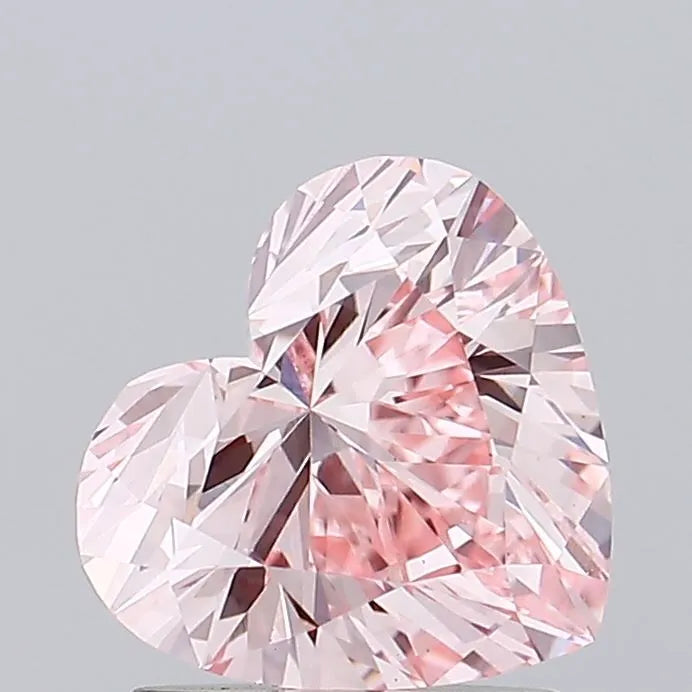 1.34ct Heart Lab Grown Diamond (Colour Fancy Intense Purple Pink, Clarity VS1, IGI Certified)