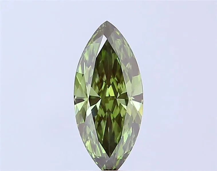1.34ct Marquise Lab Grown Diamond (Colour Fancy Vivid Green, Clarity SI1, IGI Certified)