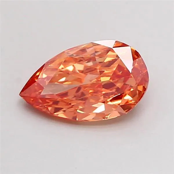 1.37ct Pear Lab Grown Diamond (Colour Fancy Orangey Brown, Clarity VS2, IGI Certified)