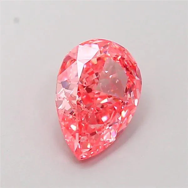 1.37ct Pear Lab Grown Diamond (Colour Fancy Vivid Pink, Clarity VVS2, IGI Certified)