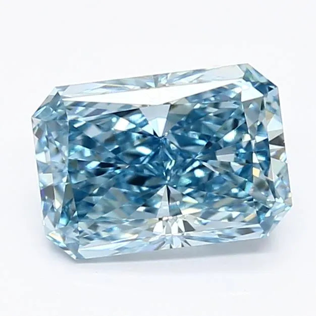 1.39ct Radiant Lab Grown Diamond (Colour Fancy Vivid Blue, Clarity VS1, IGI Certified)