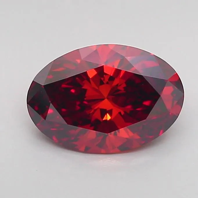 1.40ct Oval Lab Grown Diamond (Colour Fancy Deep Orange, Clarity VVS2, IGI Certified)