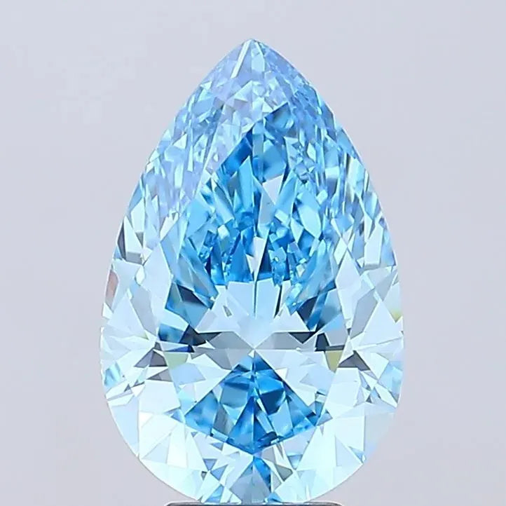 1.40ct Pear Lab Grown Diamond (Colour Fancy Vivid Blue, Clarity VS1, Uncertified)
