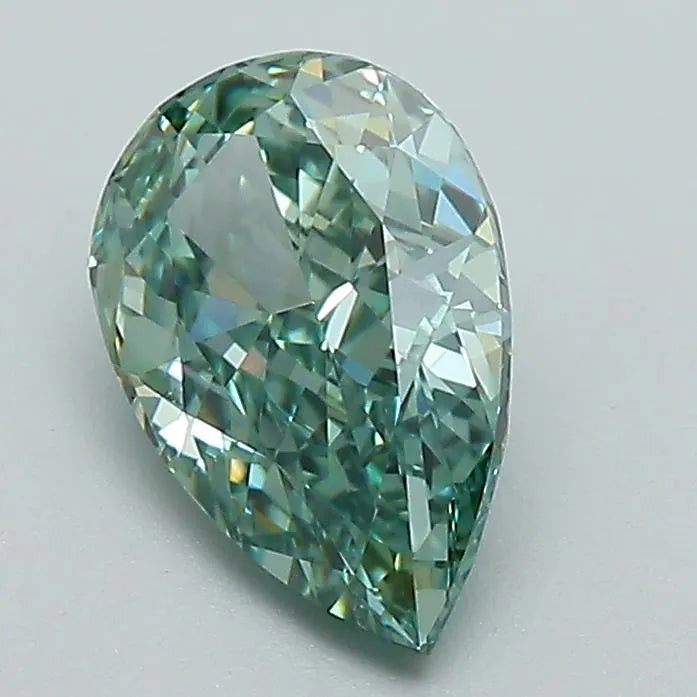 1.40ct Pear Lab Grown Diamond (Colour Fancy Vivid Green, Clarity VVS2, IGI Certified)