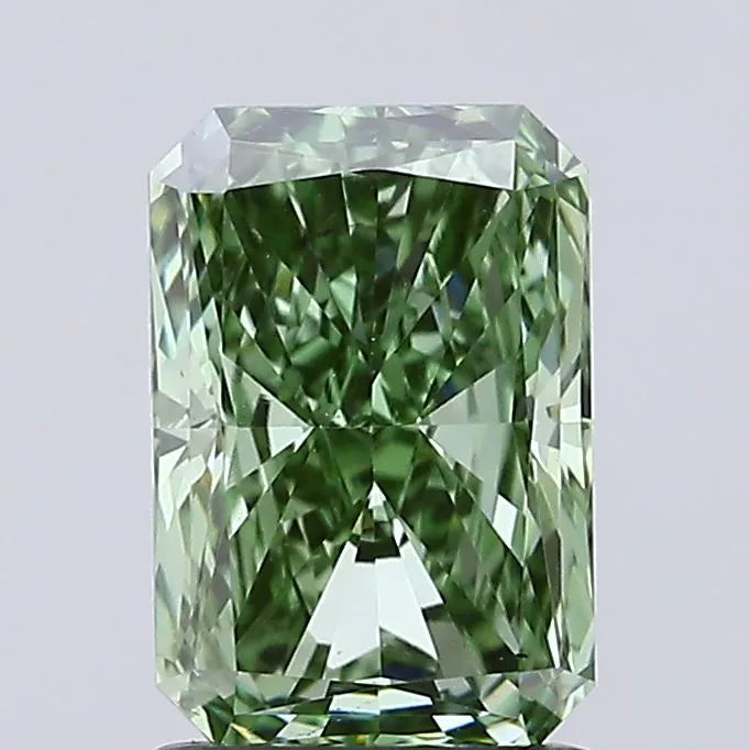 1.40ct Radiant Lab Grown Diamond (Colour Fancy Vivid Green, Clarity VS2, IGI Certified)