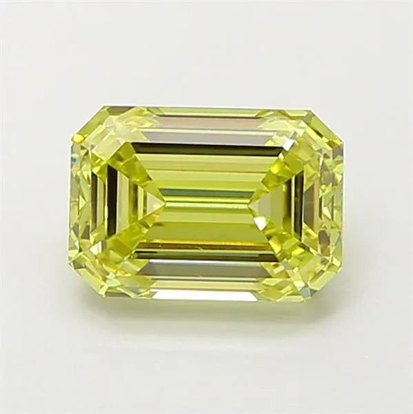 1.41ct Emerald Lab Grown Diamond (Colour Fancy Intense Yellow, Clarity VVS2, IGI Certified)