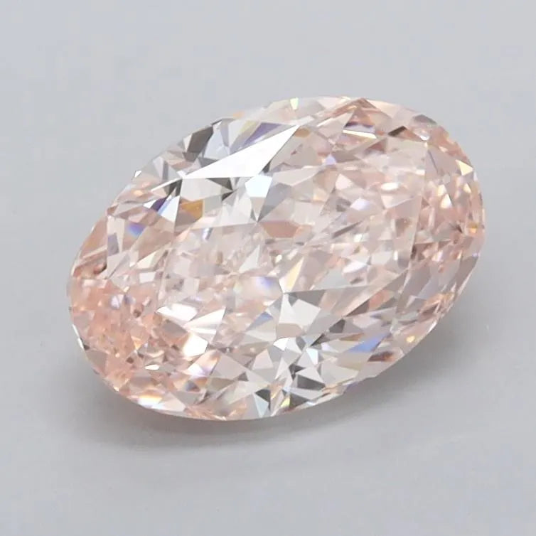1.41ct Oval Lab Grown Diamond (Colour Fancy Intense Pink, Clarity VVS2, IGI Certified)