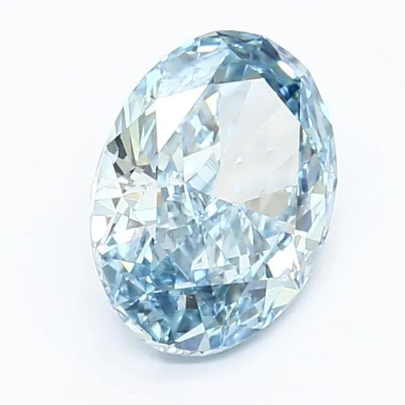 1.41ct Oval Lab Grown Diamond (Colour Fancy Vivid Blue, Clarity VS1, IGI Certified)