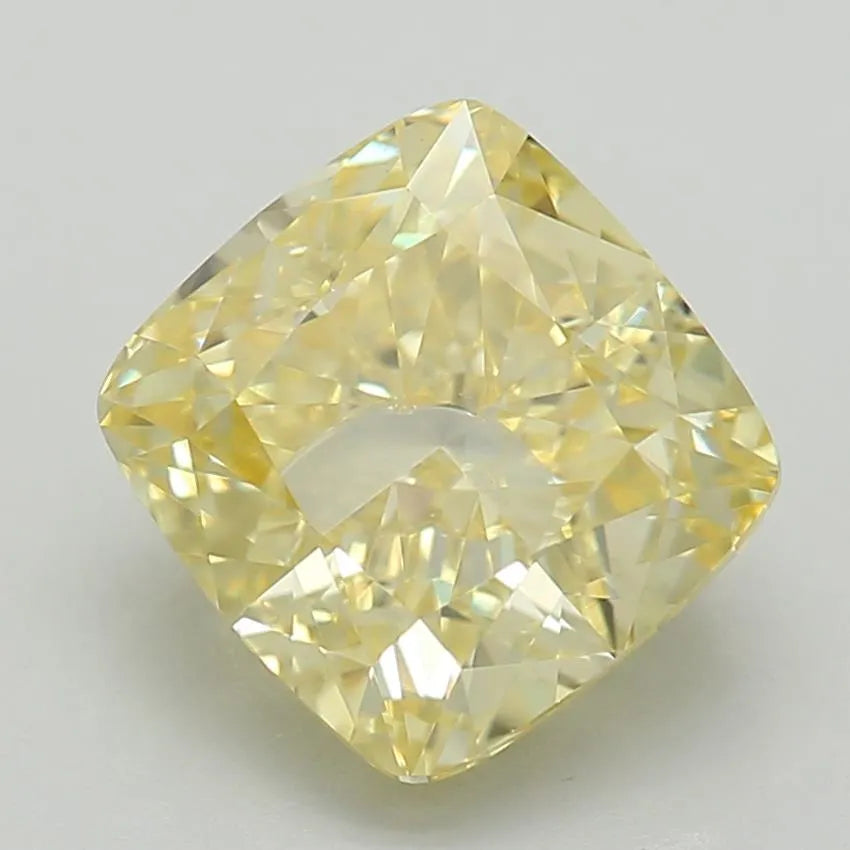 1.43ct Cushion brilliant Lab Grown Diamond (Colour Fancy Vivid Yellow, Clarity VVS2, IGI Certified)