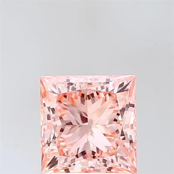 1.43ct Princess Lab Grown Diamond (Colour Fancy Vivid Pink, Clarity VS1, IGI Certified)