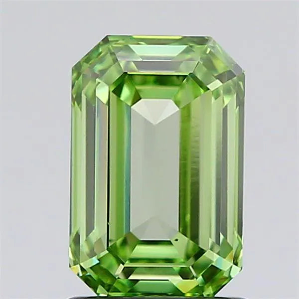 1.47ct Emerald Lab Grown Diamond (Colour Fancy Vivid Green, Clarity VVS2, Cut GD, IGI Certified)