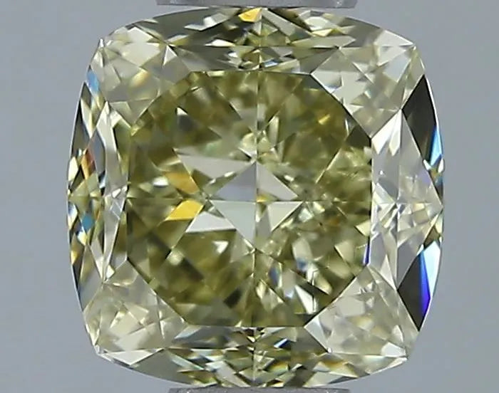 1.50ct Cushion brilliant Natural Diamond (Colour Fancy Yellow, Clarity VVS2, GIA Certified)