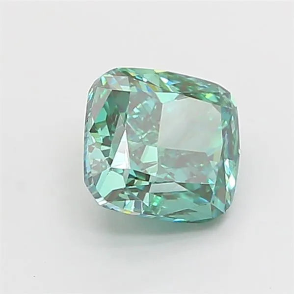 1.50ct Cushion modified Lab Grown Diamond (Colour Fancy Vivid Green, Clarity VS1, IGI Certified)