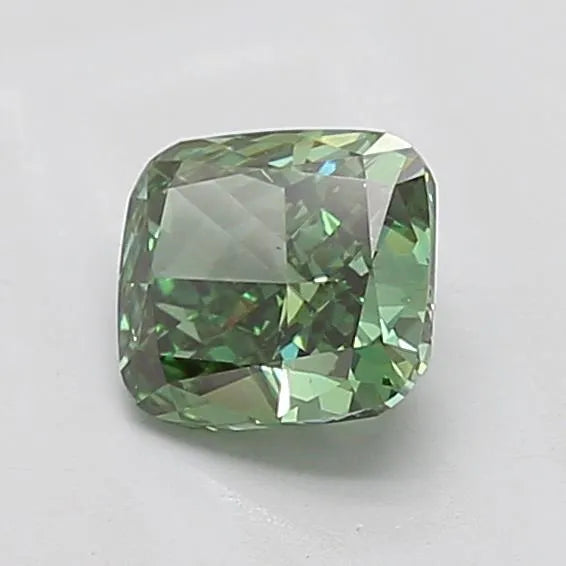 1.50ct Cushion modified Lab Grown Diamond (Colour Fancy Vivid Green, Clarity VS2, IGI Certified)