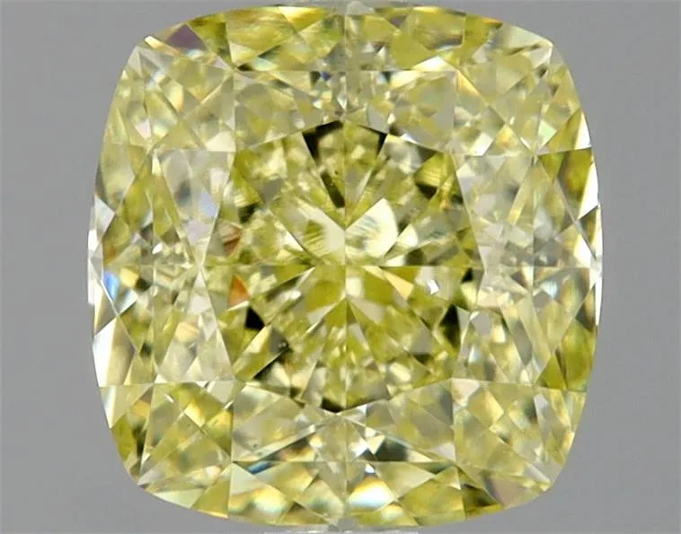1.50ct Cushion modified Natural Diamond (Colour Faint Yellow, Clarity SI1, GIA Certified)
