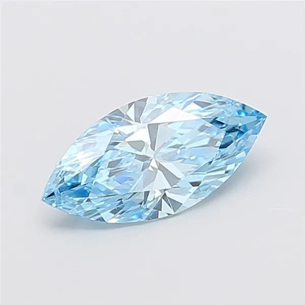 1.50ct Marquise Lab Grown Diamond (Colour Fancy Vivid Blue, Clarity VS1, IGI Certified)