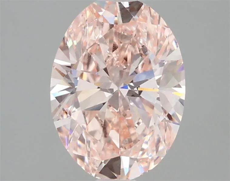 1.50ct Oval Lab Grown Diamond (Colour Fancy Vivid Pink, Clarity VVS2, IGI Certified)