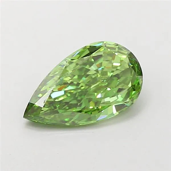 1.50ct Pear Lab Grown Diamond (Colour Fancy Vivid Green, Clarity VS2, IGI Certified)