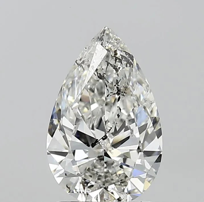 1.50ct Pear Natural Diamond (Colour G, Clarity SI2, HRD Certified)