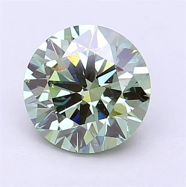 1.50ct Round Lab Grown Diamond (Colour Fancy Intense Green, Clarity VVS2, Cut ID, IGI Certified)