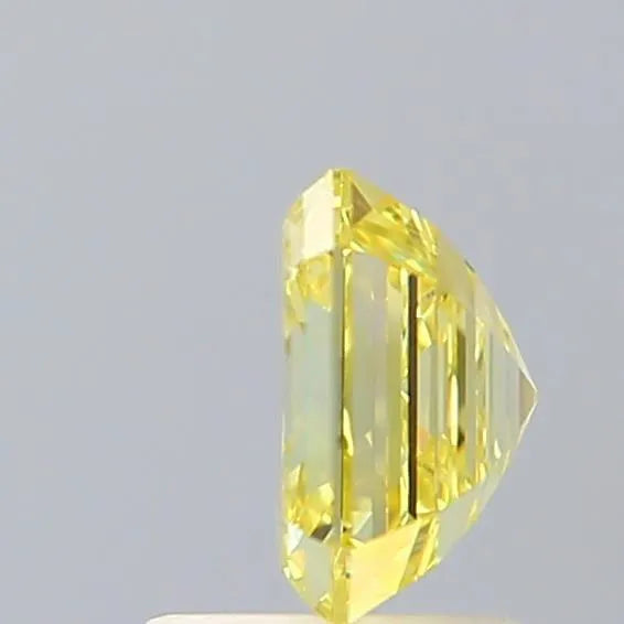 1.50ct Square emerald Lab Grown Diamond (Colour Fancy Yellow, Clarity VVS2, IGI Certified)