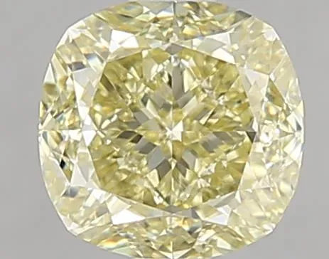 1.51ct Cushion brilliant Natural Diamond (Colour Fancy Light Yellow, Clarity VS1, GIA Certified)