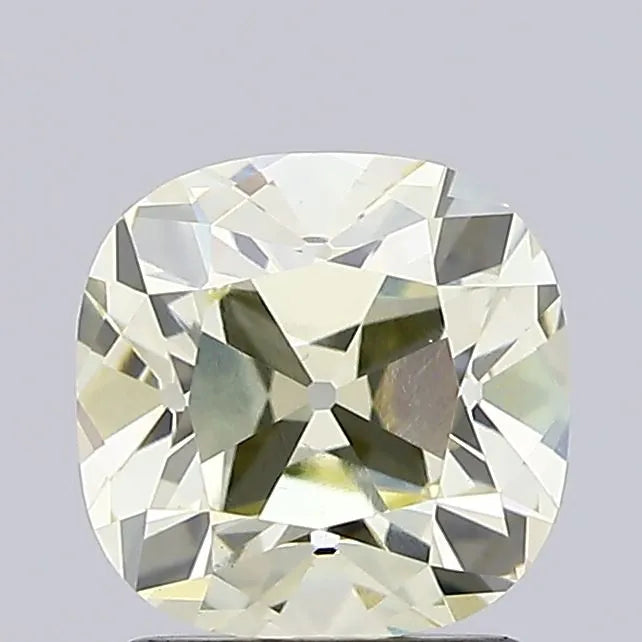 1.51ct Cushion european cut Lab Grown Diamond (Colour Very Light Yellow, Clarity VVS2, IGI Certified)